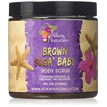Alikay Naturals Brown Suga Baby Scrub Natural Avocado Oil, Antioxidants 8 Ounce