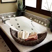 Banheira Hidromassagem Dupla Ouro Fino Softcril Standard 120cmx80cmx49cm 4 Jatos