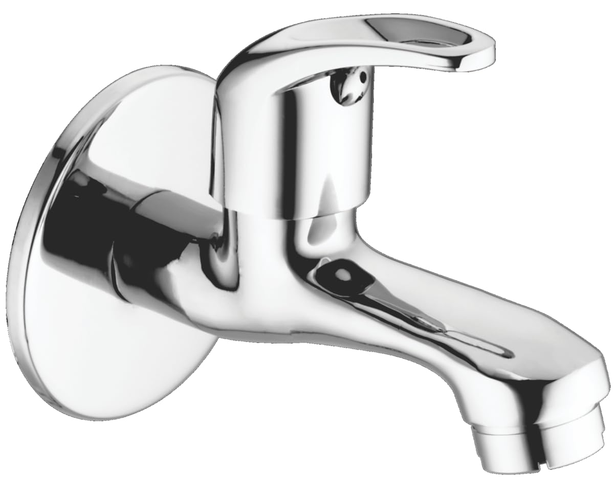 Topman Bath Fittings Moon Long Body | Premium Brass Chrome Plated | Quarter Turn | for Bathroom Wall | Made in India-image-22