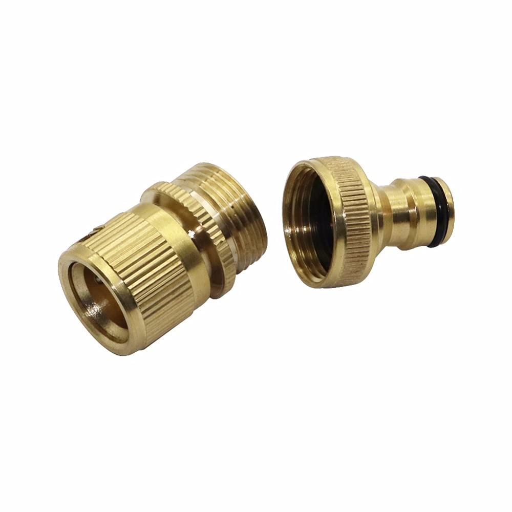 Adaptador de fontanería de jardín, 10 piezas de conectores rápidos de rosca interna de 3 4 pulgadas y conectores rápidos de rosca externa de 3 4 pulgadas, accesorios de riego para jardín