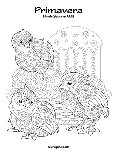 Primavera Libro da Colorare per Adulti 1 (Italian Edition)