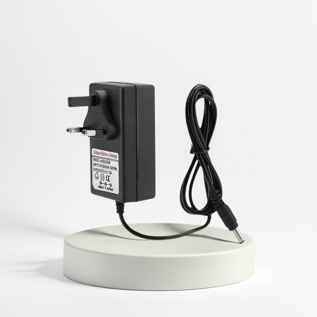 21V Battery 2A Adapter for Lithium-Ion Battery AC Input DC Output with LED Indicator 5.5x2.5mm Port Fast Charging for Drills Toys and More