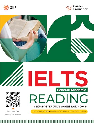 Image of GKP IELTS 2025 Set of 6 Books for Academic+ General Test by Career Launcher (Reading, Listening, Writing, Speaking, Grammar and Aviator) Edition| English Books