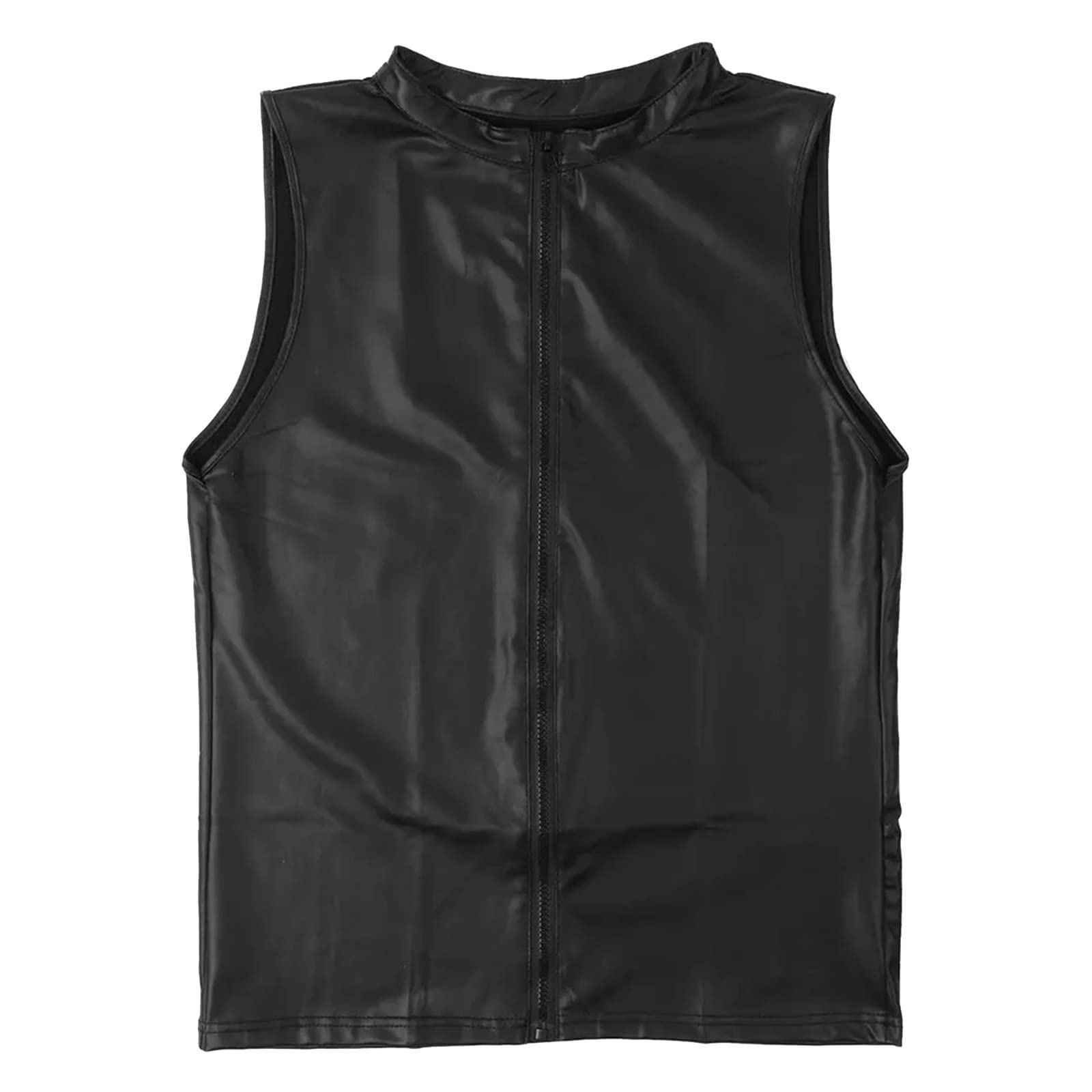 Ropa interior sexy para hombre mini slip chaleco casual piel 8
