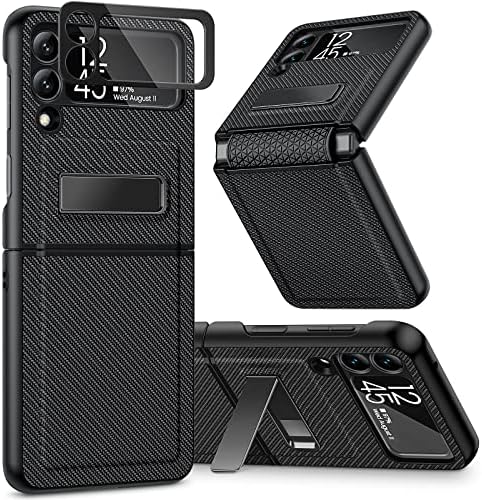 Caka for Samsung Galaxy Z Flip 3 5G Case with Stand and Camera Protector