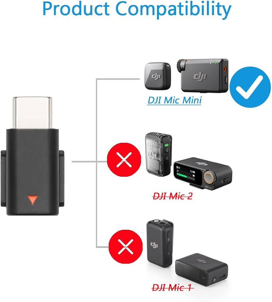 DJI MIC MINI 純正iPhone用アダプターセット DJI Mic Mini Mobile Phone Adapter (Lightning) – Camrise