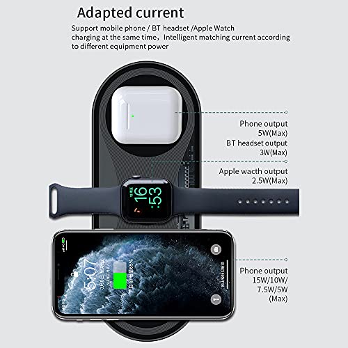 Carregador sem fio X399 3 em 1 celular + Watch + fone de ouvido BT de carregamento 15W de carregamen
