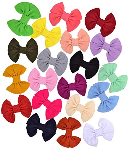 Baby Gril Hair Clips and Bow Barrettes Girls Hair Accessories for Baby Girl Toddlers Teens Kids Womens (Mixed 20 Colors)