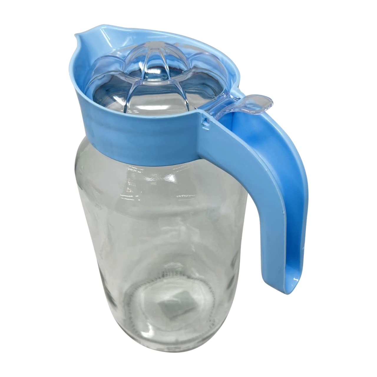 Carafe à Eau En Plastique Bleu 1,5 Litre - Bec Verseur Précis Et Poignée - Pour Cuisine Et Salle De Bain - Lavage, Bain, Rangement - 6
