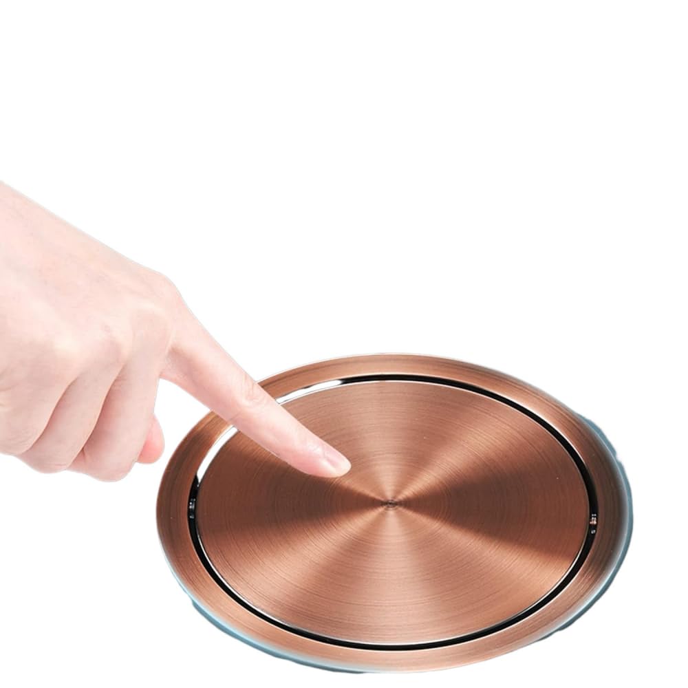 Poubelle encastrée Rose Gold en acier inoxydable de luxe pour plan de travail chic