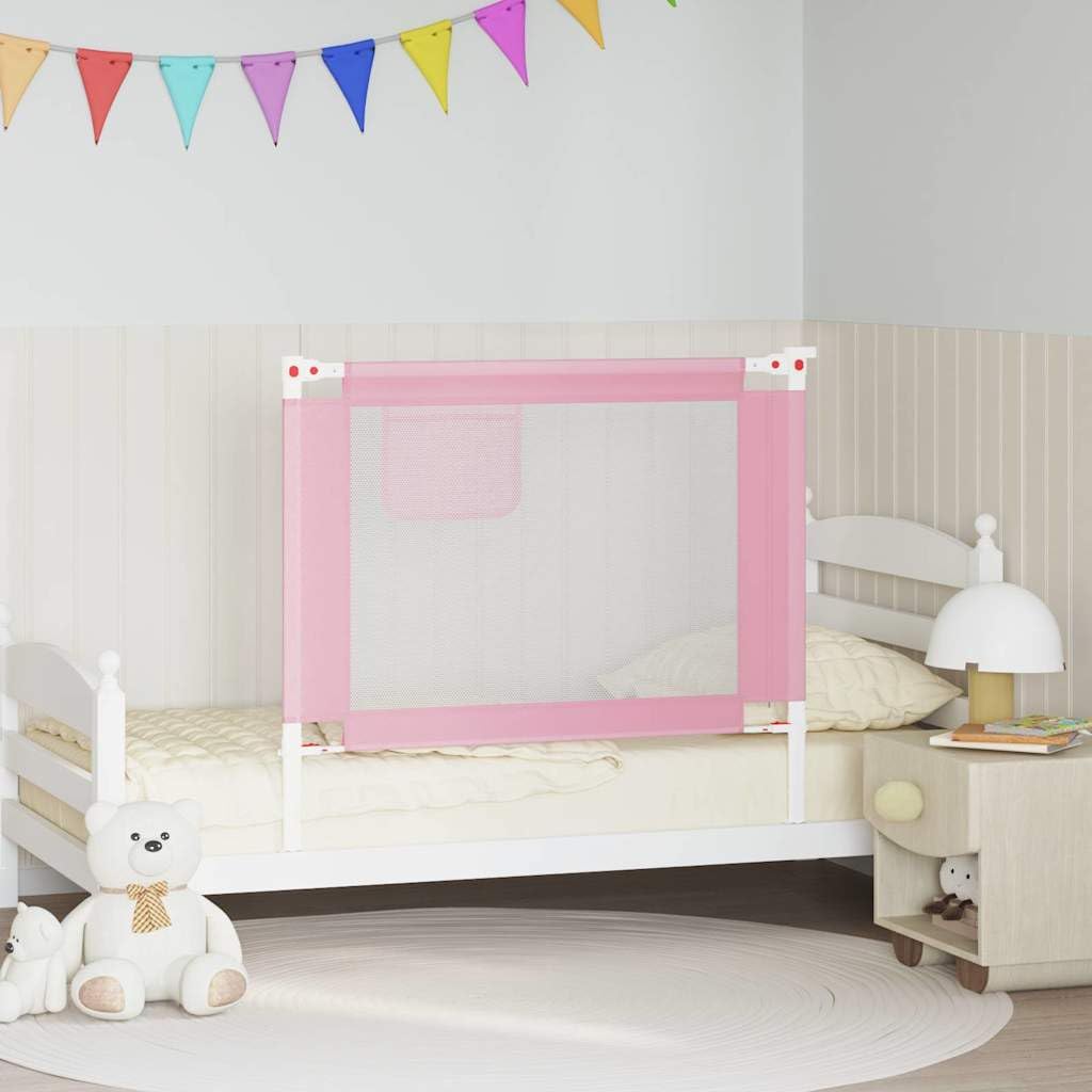 Barrera protectora para cama infantil, 100 x 25 cm, tela con altura ajustable, protección anticaídas y protección lateral para cuna, barrera de cama para seguridad del bebé en el dormitorio y