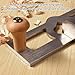 Router Plane, Adjustable Blade, Stainless Steel Design, Comfortable Wooden Handle Handheld Wood Planer Grooving Tool with Depth Stop for Cutting Dados Grooves Mortise