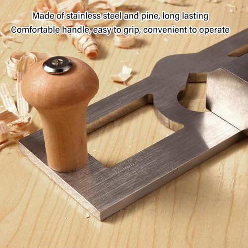Router Plane, Adjustable Blade Hand Wood Planer, Quick Adjust Depth, Depth Stop, Handheld Woodworking Tool - Image 4