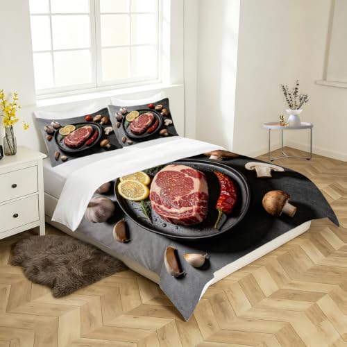 Housse de couette 240x220 bœuf impression 3D haute définition