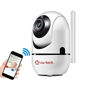 CUTECH V380 IP WiFi Single Antenna Two Way Audio Home Security Camera 360-degree Smart Motion Tracking, Phone App, IR Night Vision Cameras