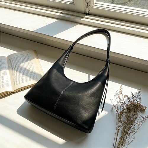 Bolso Hobo Vegano para Mujer, Suave Tote con Borla miniatura 6