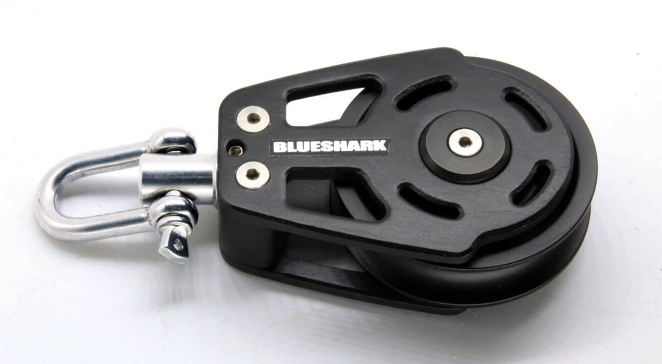 BLUESHARK 60mm Single Swivel High Performance Aluminum Sailing Block Choose Quantity (1-Pack) 2670