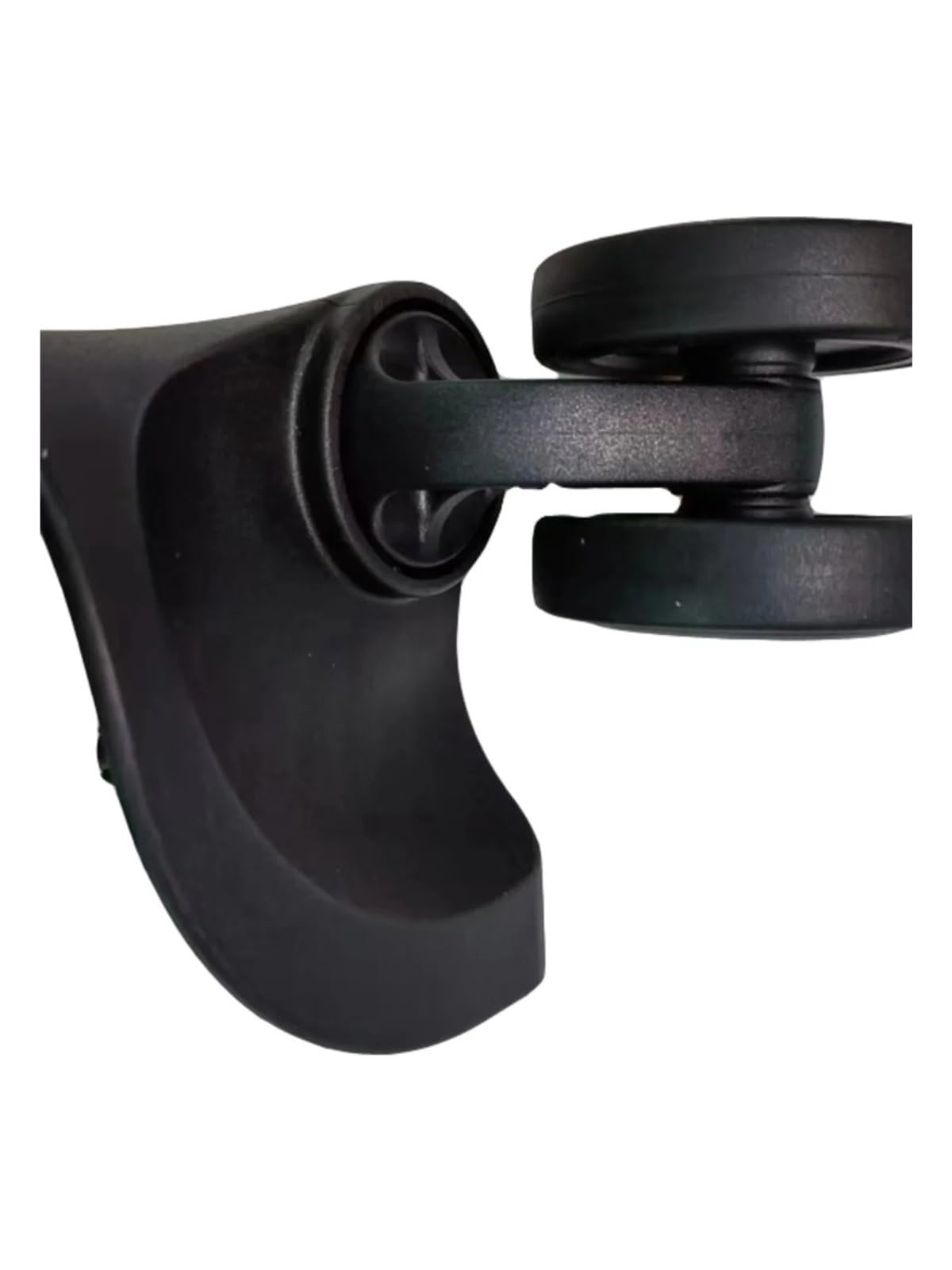 2pc Universal Rad Schwarz Ersatz Koffer Rotierenden Stille Glatte Stoßdämpfende Rad Zubehör Räder | Upgrade your luggage with silent, smooth-rolling universal wheels. Easy to install.
