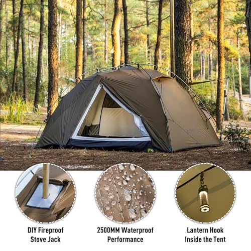 Carpa portátil POMOLY para camping y senderismo 1 persona miniatura 5