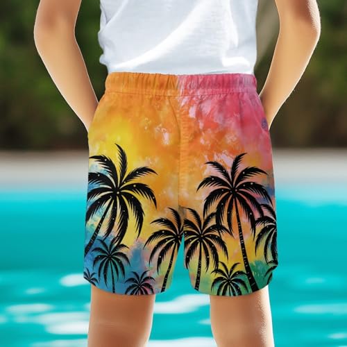 Beach Pants for Kids Boys Shorts with Pockets for Children3