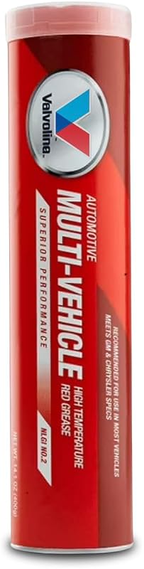 Multi-Purpose Lithium Grease – NLGI #2 – High-Temperature and Water-Resistant Grease for Wheel Bearings, Chassis, Suspension & Equipment – 1 Pack (14.1 oz Cartridge)