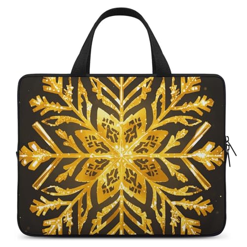 Sac de transport pour homme et femme et ordinateur portable avec motif flocons de neige