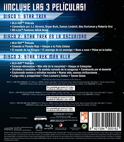 Pack Star Trek 11-13 en Blu-ray para ver la saga completa sin depender de plataformas de streaming 3