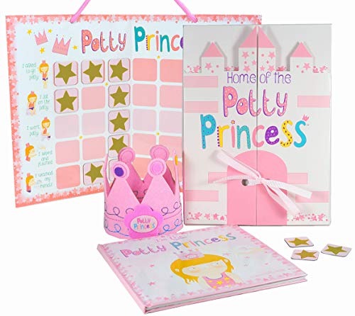 Tickle & Main, Princess Potty Training Gift Set With Book, Potty Chart, Star Magnets, And Reward Crown For Toddler Girls. Comes In Castle Gift Box. #TOP6