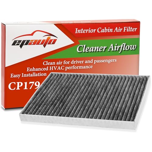 EPAuto CP179 (CF179C) Cabin Air Filter Replacement for GMC Acadia (2007-2017), Buick Enclave (2008-2017), Saturn Outlook (2007-2010), Chevrolet Traverse (2009-2017) - includes Activated Carbon