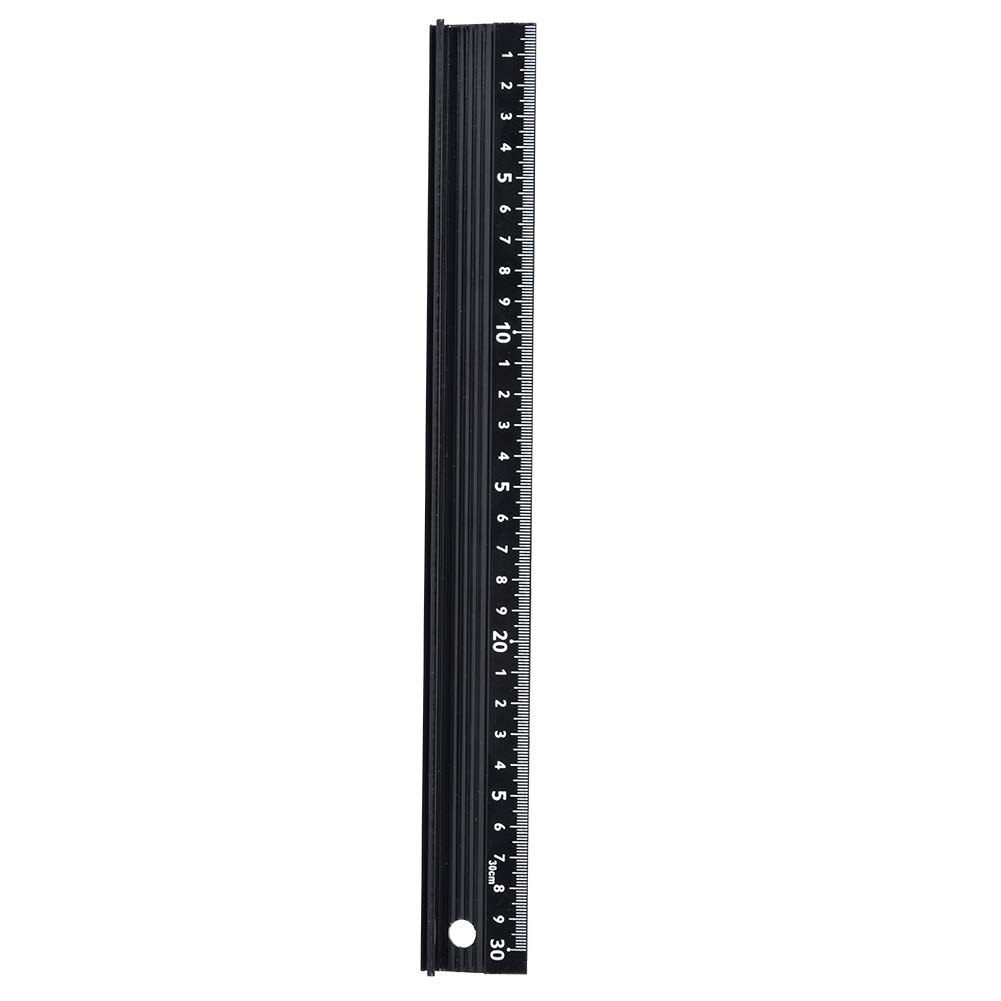 L-Typ-Schneidelineal, Aluminium-Schneidelineal-Messwerkzeug, Gerades Schneidelineal-Messwerkzeug mit Aufhängeloch zum Schneiden, Messen (L-Typ 30 cm)