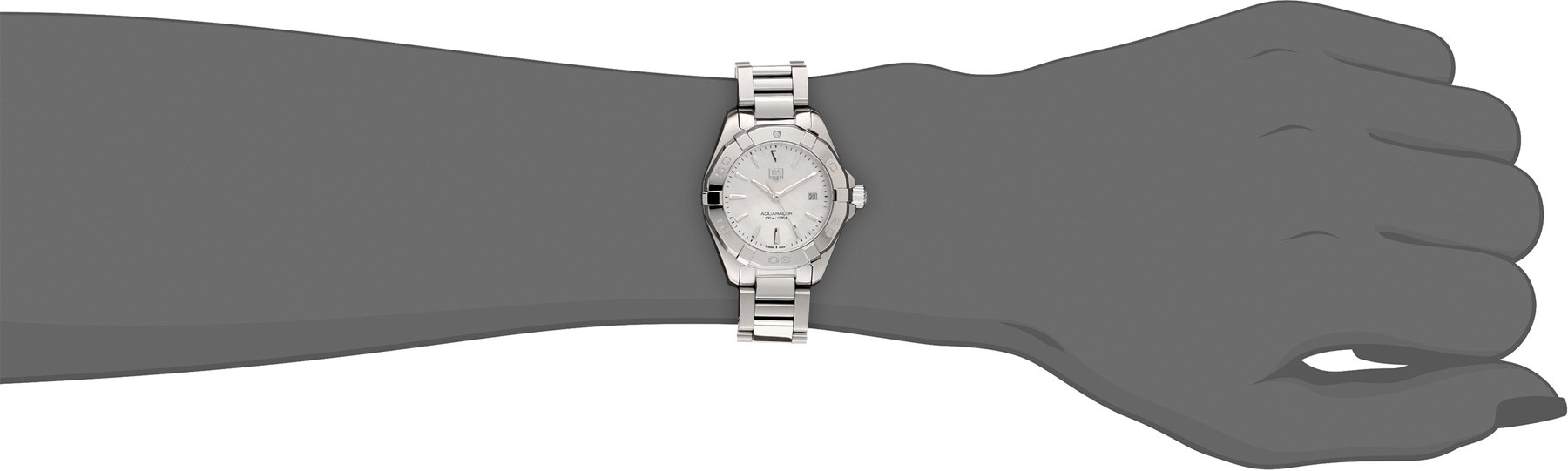 TAG Heuer Women's WAY1412.BA0920 Aquaracer Analog Display Quartz Silver Watch