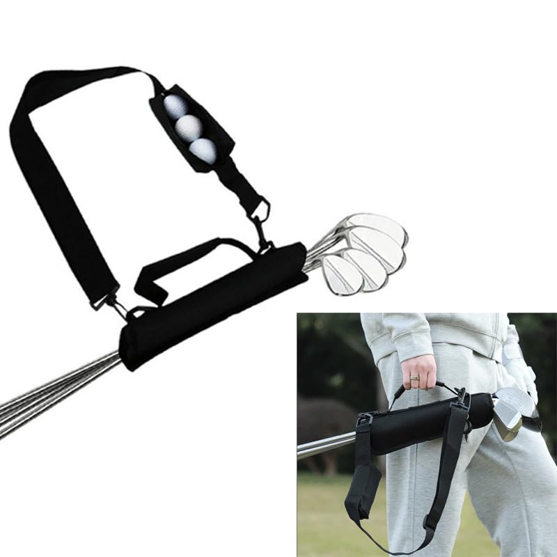 Bolsa para palos de golf, mini, ligera para hombres y mujeres, portátil para el campo de práctica, bolsa de entrenamiento