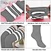 Moon Wood Womens Plus Size Thick Thigh High Socks for Thick Thighs- Extra Long Striped Over the Knee Halloween Socks Leg Warmers