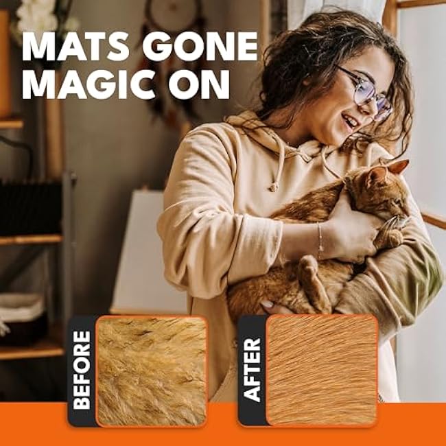 Cat Steam Brush for Shedding ¨C 3-in-1 Grooming Tool with Mist Spray, Anti-Static, USB Rechargeable ¨C One-Click Clean Brush for Cats and Dogs of All Fur Types-Obbz9yM2