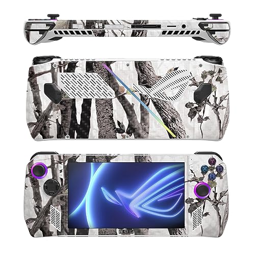 Image of MightySkins Carbon Fiber Skin Compatible with Asus ROG Ally - Artic Camo | Protective, Durable Textured Carbon Fiber Finish | Easy to Apply