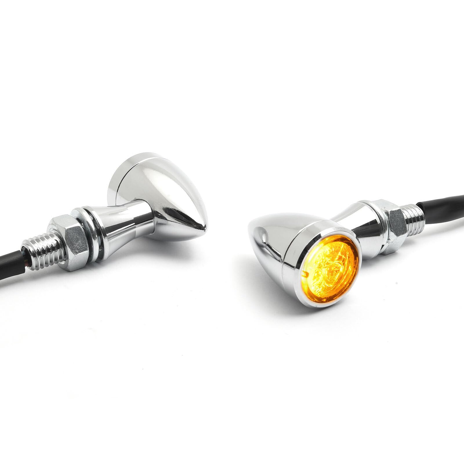 Dock66 Micro Bullet LED Blinker Chrom, ECE