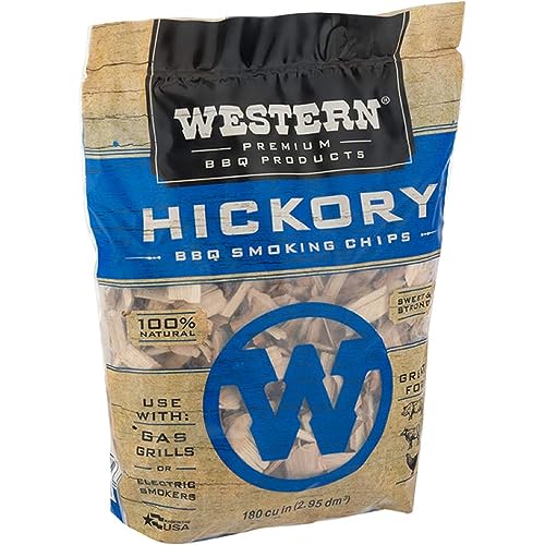 WESTERN 78075 Hickory BBQ Smoking Chips 2, 94L-2