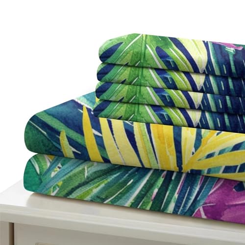 Linge de lit haut de gamme microfibre douce imprimé palmier 3D