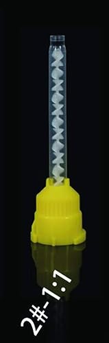 Miniatura 5 de S & D USA FDA y TUV CE 1 paquete  50 piezas de silicona dental HP puntas de mezcla intral-oral mezclador dinámico marrón y punta plana