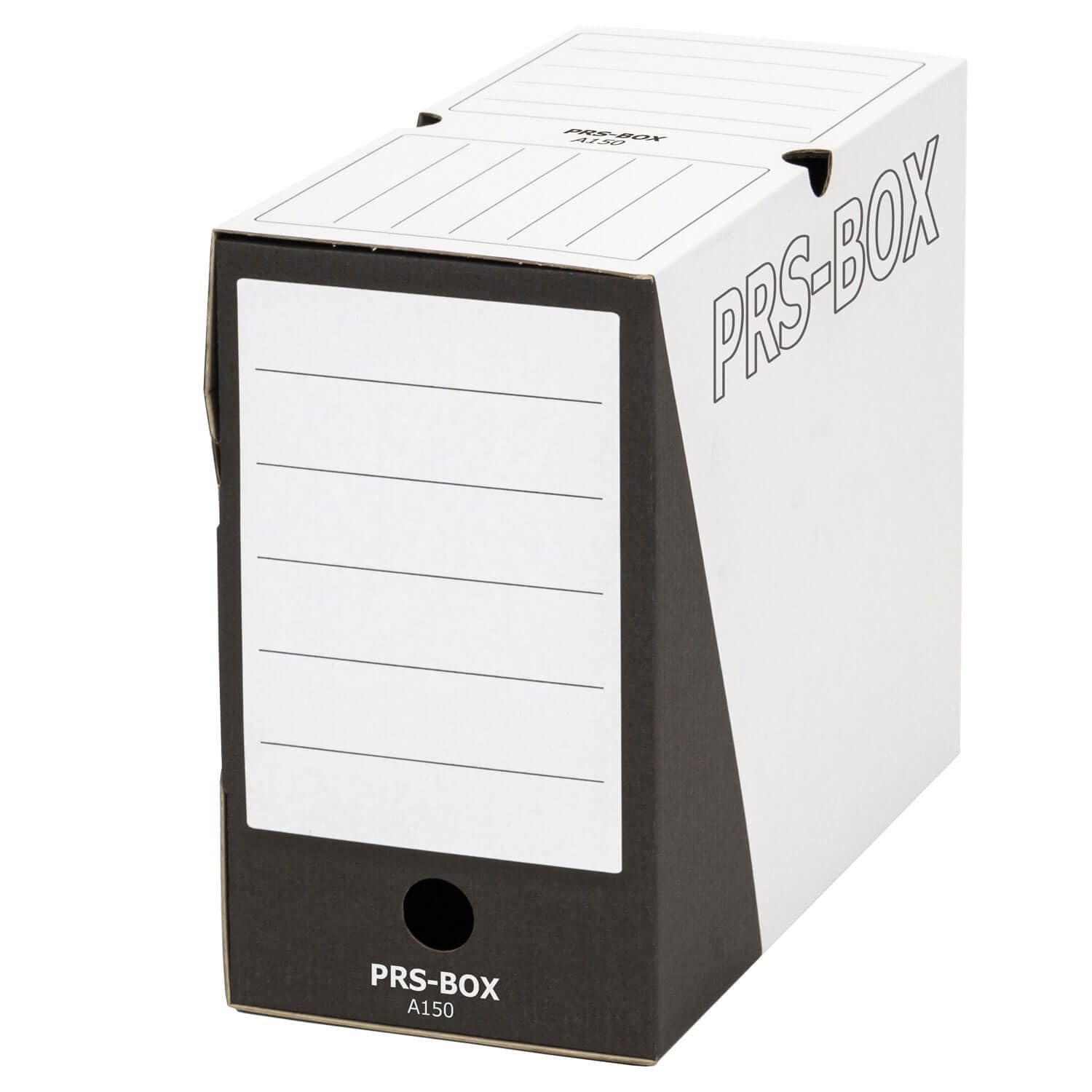 PRS Archivbox A150, Weiß/Schwarz, 150mm, 20 Stück