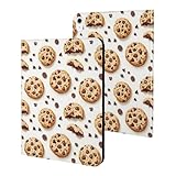 Matériau et construction : extérieur en similicuir avec une coque en TPU à l'intérieur pour une sensation mince et facile à nettoyer qui aide à réduire les traces de doigts et les éraflures quotidiennes ; conçu comme étui imprimé biscuit chocolat compatible avec les étuis iPad et compatible avec les accessoires iPad, et fonctionne avec les coques d'iPad et compatible avec les étuis de protection iPad