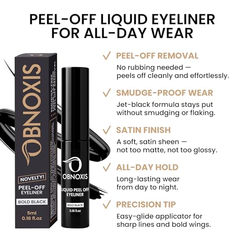 Eyeliner líquido con fórmula peel off, acabado satinado miniatura 3