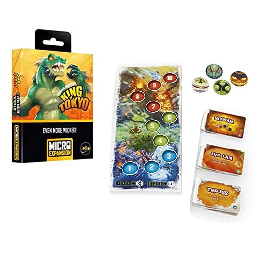 IELLO | King of Tokyo: Even More Wicked! Micro espansione | Espansione del gioco da tavolo | Età 8+ | 2-6 giocatori | Tempo di gioco: 30 minuti