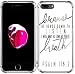 Case for iPhone 7 Plus Bible Verses Psalms - Case for iPhone 8 Plus - Topgraph [Exact Slim Fit Clear with Design Full Coverage] Replacement Bumper Compatible for iPhone 8/7 Plus [Christian Songs]