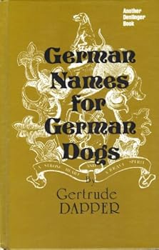 Hardcover German Names for German Dogs Book