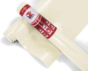 3M 180mC Antique White High-Gloss Air-Release Permanent Removable Adhesive Vinyl Roll for Craft and Sign Cutters 12in x 10ft Roll