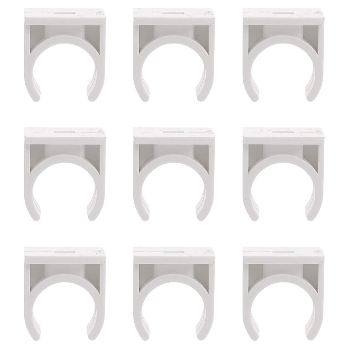 Collier de Serrage en Pvc Forme en U Blanc 200 Pièces