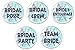 Set 5 Bridal Party Crew Entourage Posse Team Bride Diamond 3