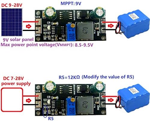 Mppt Solar Controller 1a 3 2v 3 7v 3 8v 7 4v 11 1v 14 8v Lithium Ion Lifepo4 Titanate Battery Charger Module Mppt Is 12v Patio Lawn Garden Amazon Com