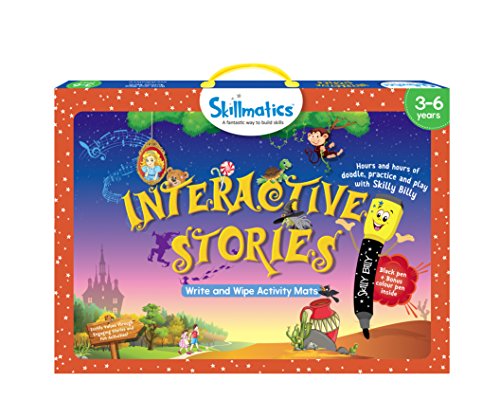 Skillmatics Educational Game - Interactive Stories, Reusable Activity Mats with 2 Dry Erase Markers, Gifts for Ages 3 to 6